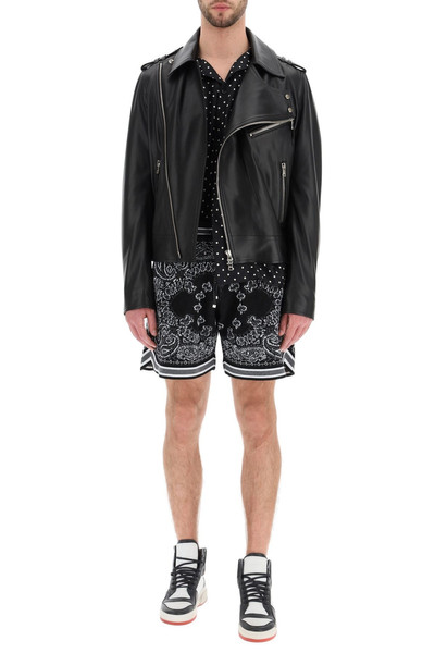 AMIRI BANDANA CROCHET B-BALL SHORTS outlook