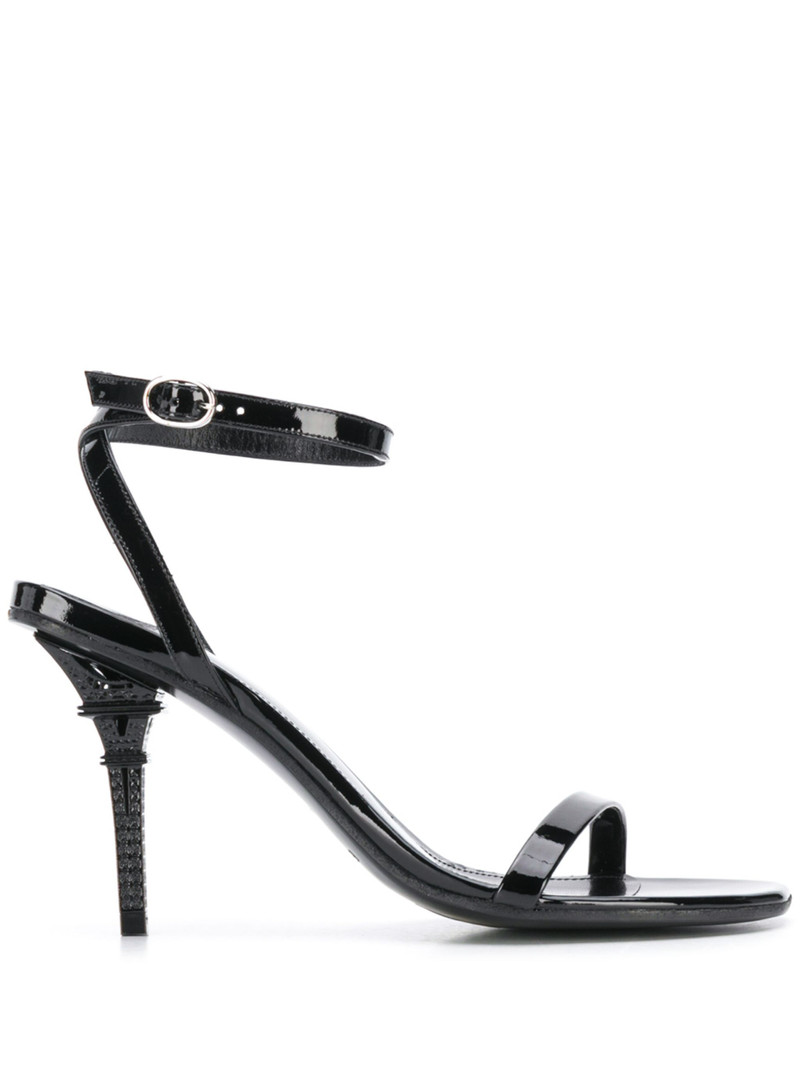 Eiffel Tower ankle strap sandals 1