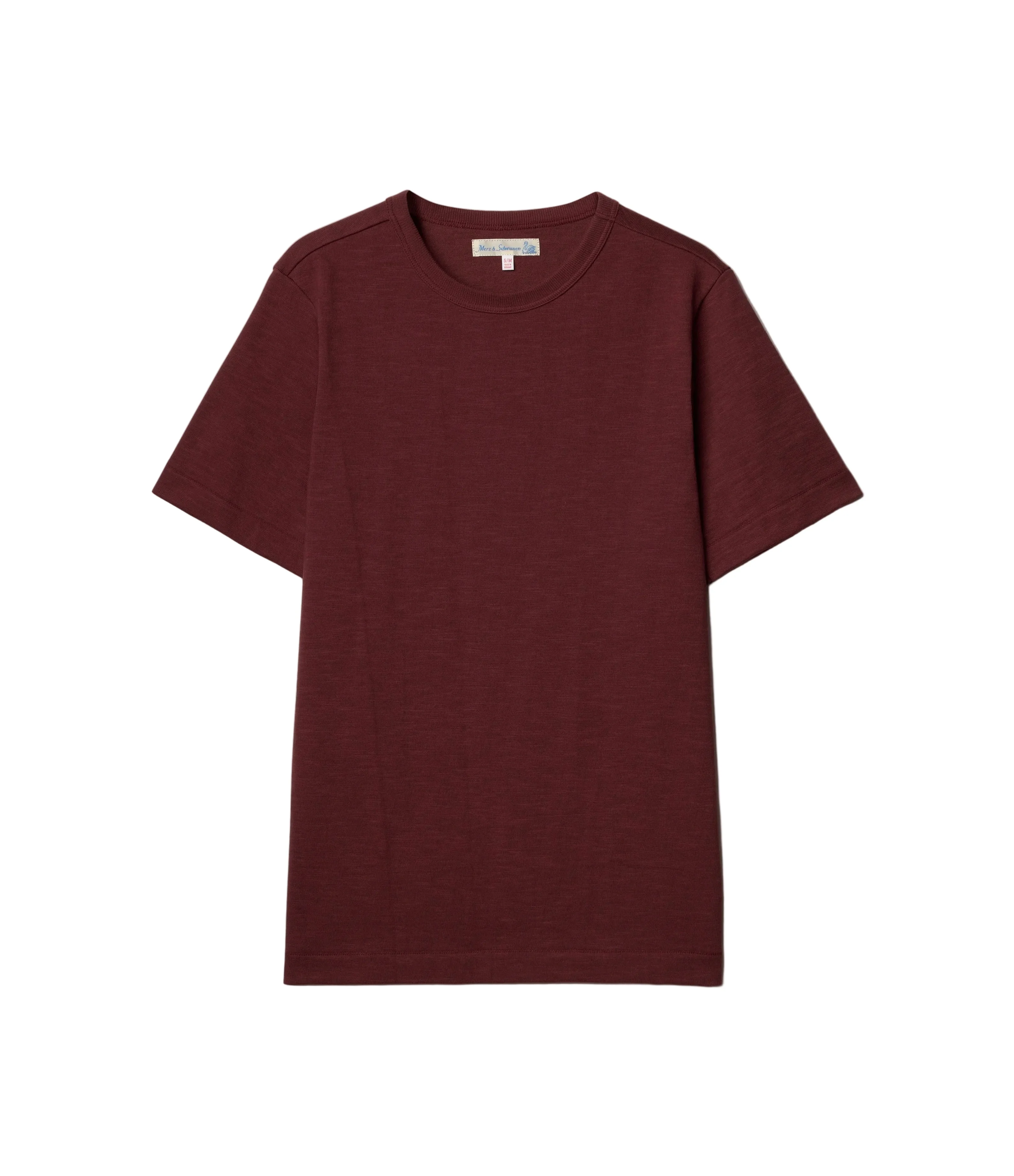 The Originals 1950s Men’s Loopwheeled T-Shirt Classic Fit Burgundy - 1