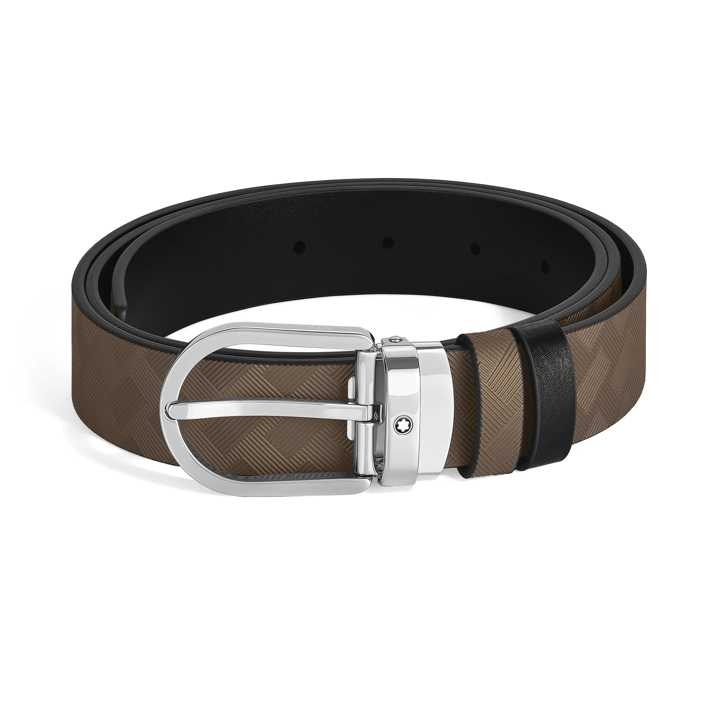 HORSESHOE 30 MM REVERSIBLE BELT IN EXTREME LEATHER - 1