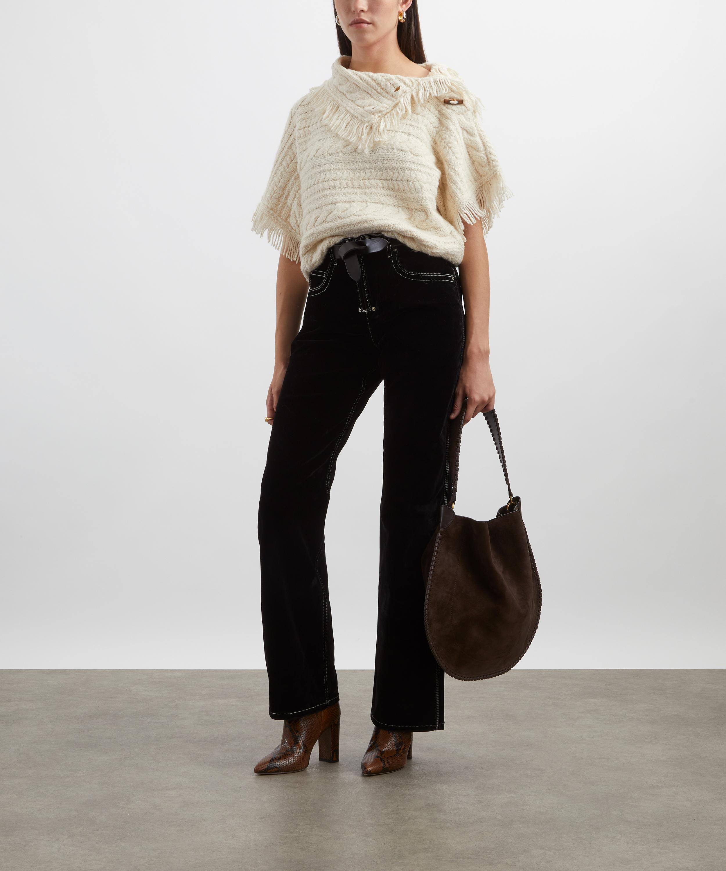 Stelyna Wide-Leg Velvet Jeans - 2