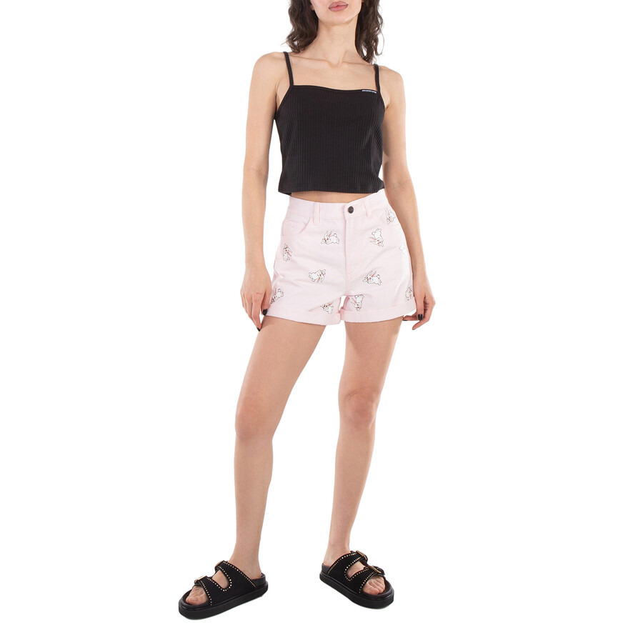 Coach Bunny-Print Denim Shorts - 6