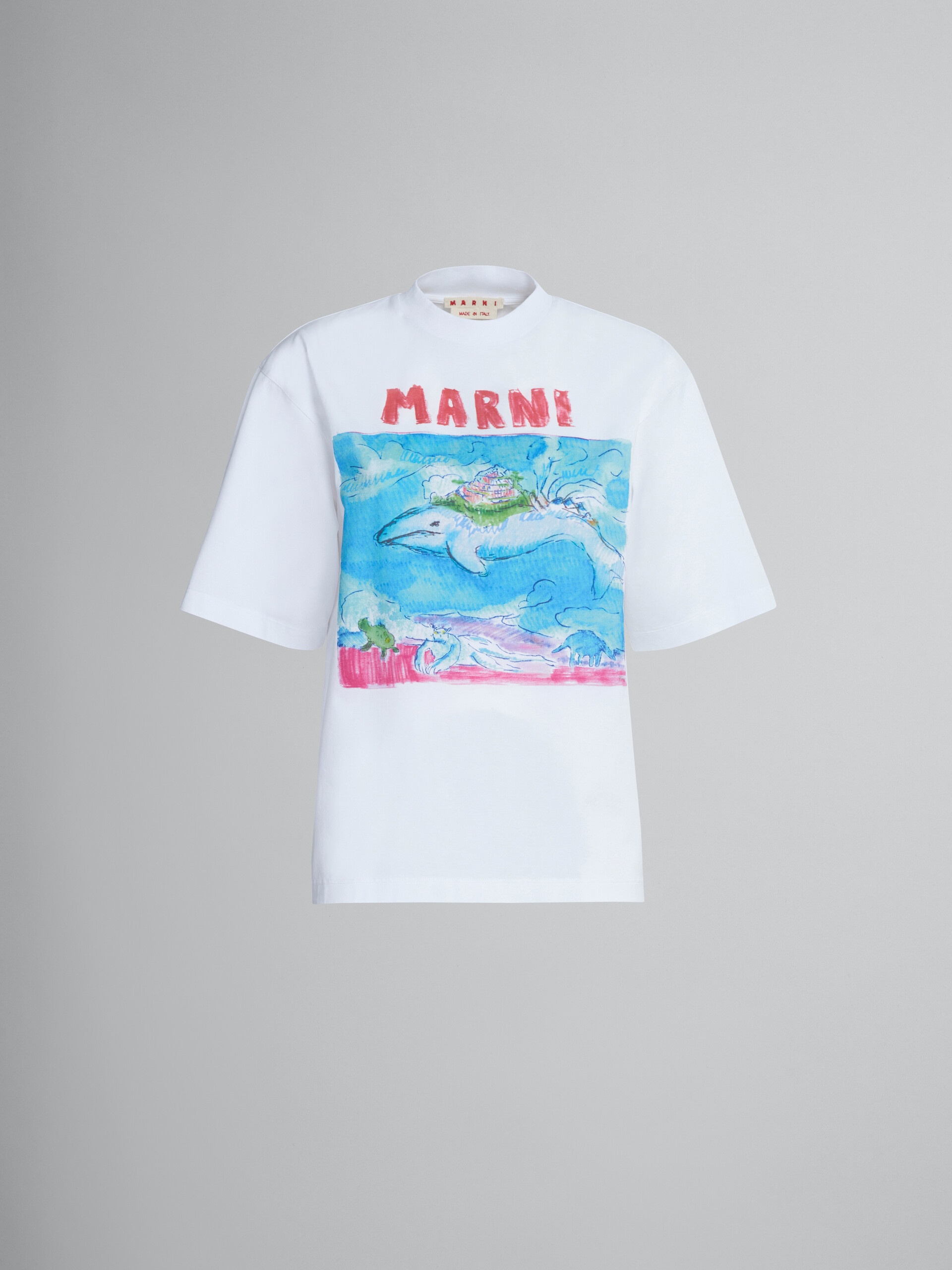 COTTON T-SHIRT WITH PRINT - 1