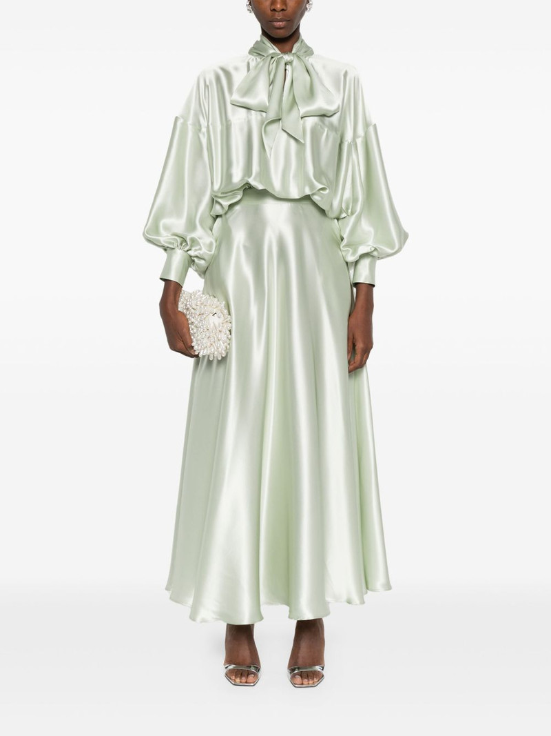 VIKTOR & ROLF pussy-bow maxi dress outlook