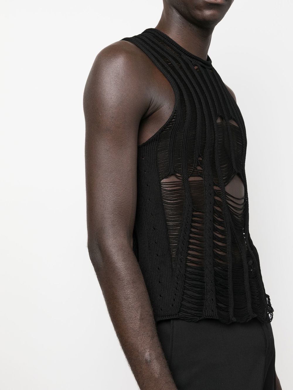 knitted ripped top - 6