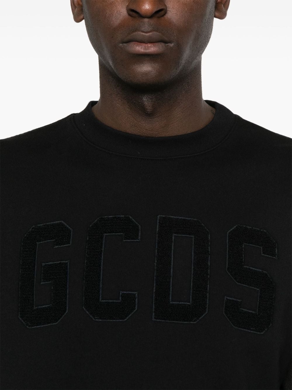 embroidered-logo cotton sweatshirt - 5