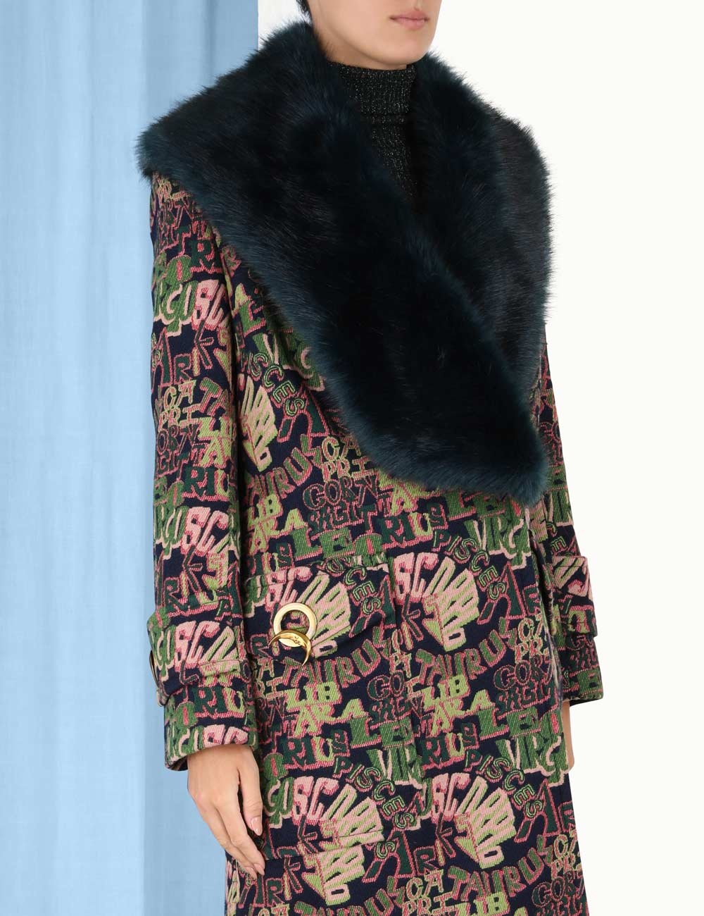 CELESTIAL FAUX FUR COAT - 5