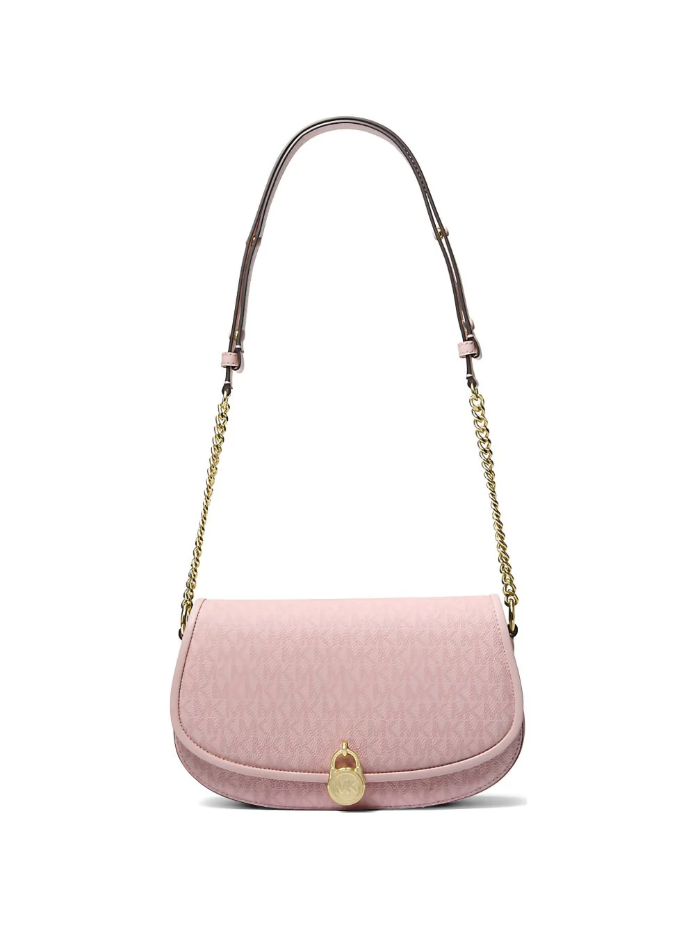 medium Mila monogram-pattern logo-plaque shoulder bag - 1