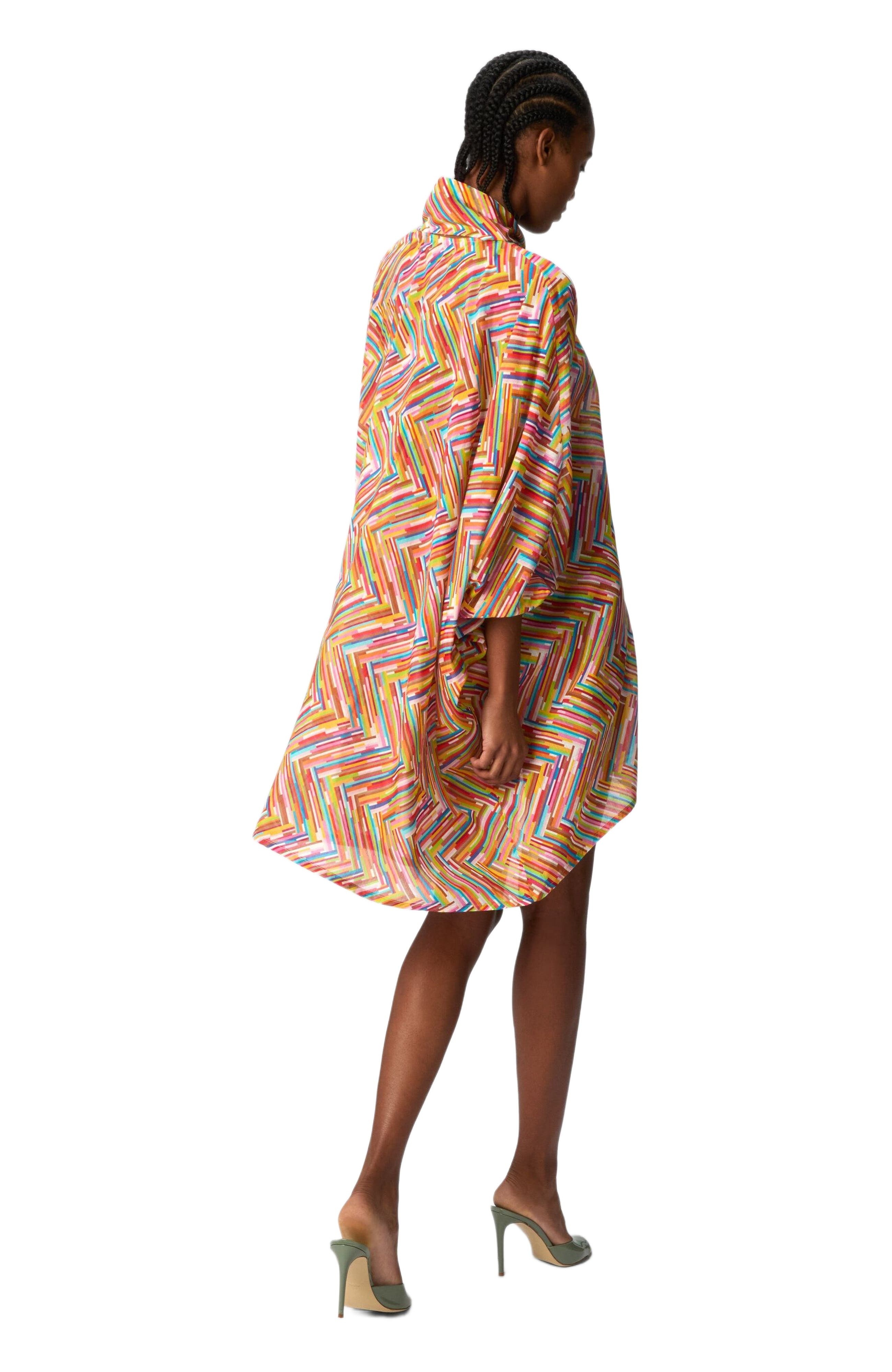 Missoni Asymmetrical Blouse In Printed Cotton And Silk Blend in Multicoloured at Nordstrom - 3