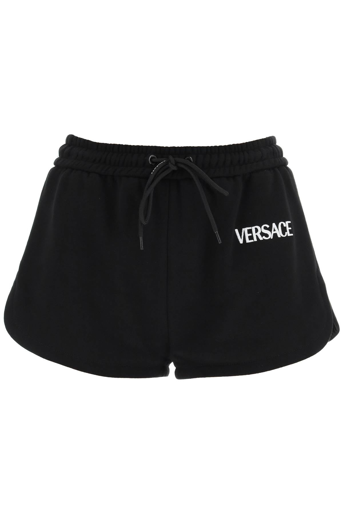 logo-embroidered track shorts - 1