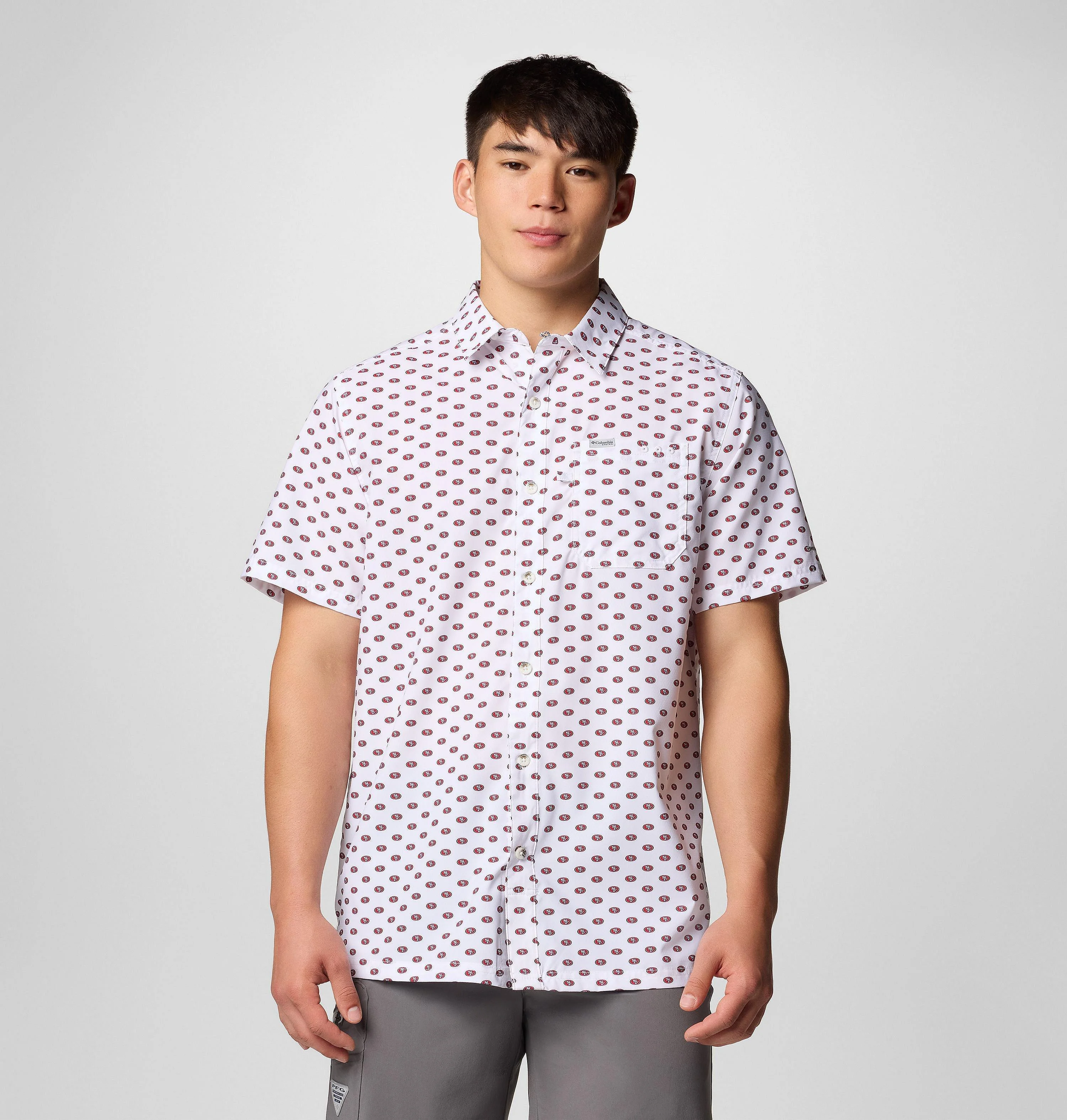 Men's PFG Super Slack Tide Short Sleeve Shirt - San Francisco 49ers - 1
