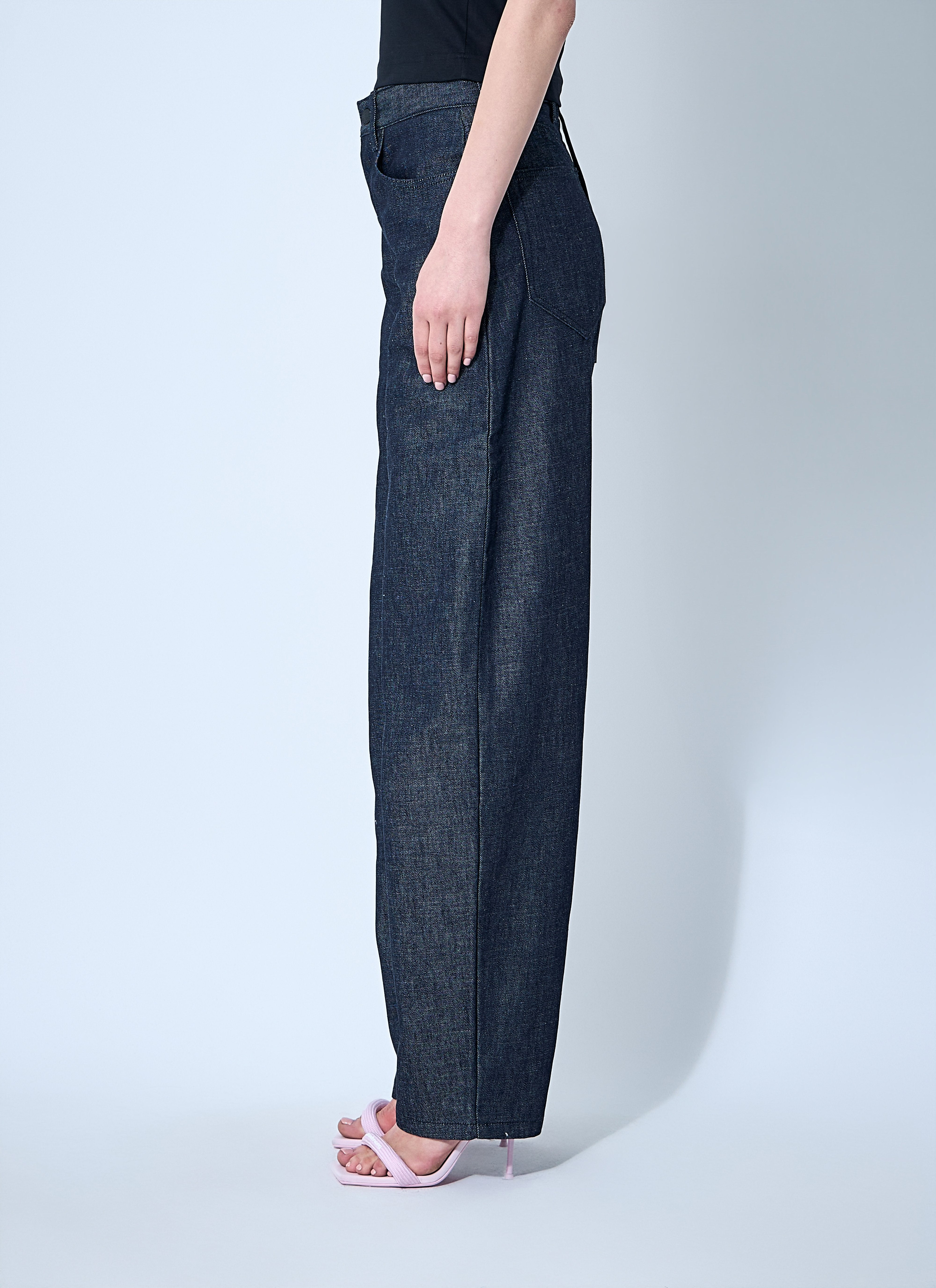Mugler Women Ballon Denim Pants - 3