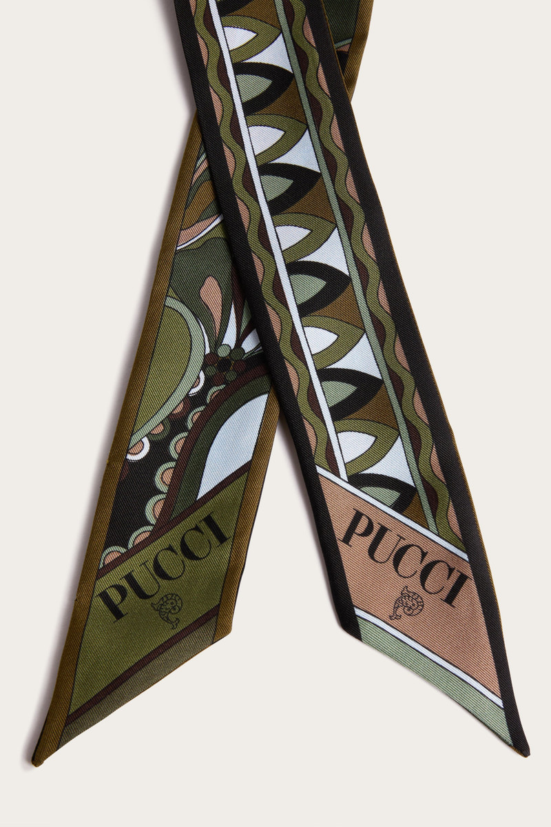 MIXED PRINT SILK TWILL SCARF 3