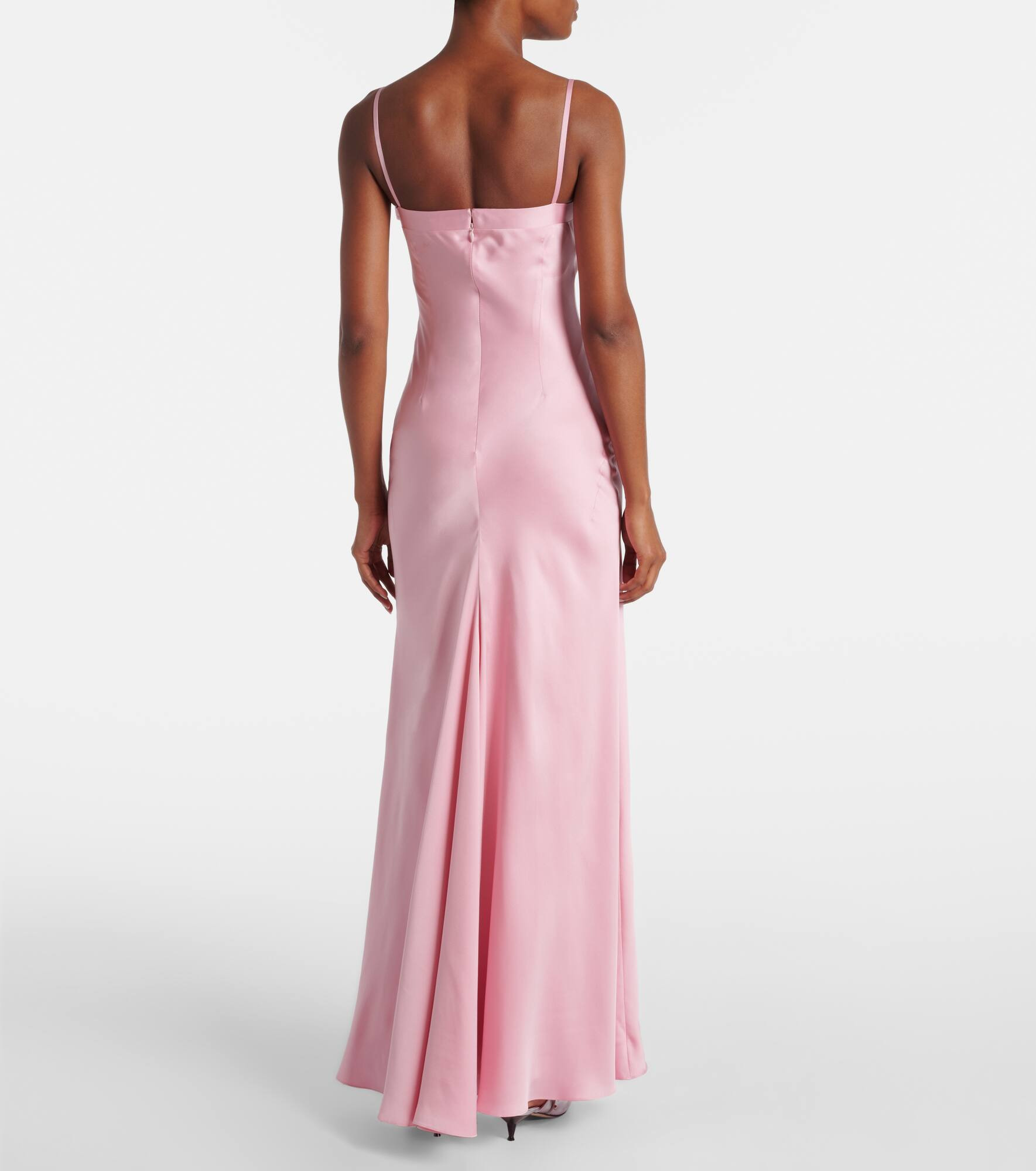 Silk satin gown - 3
