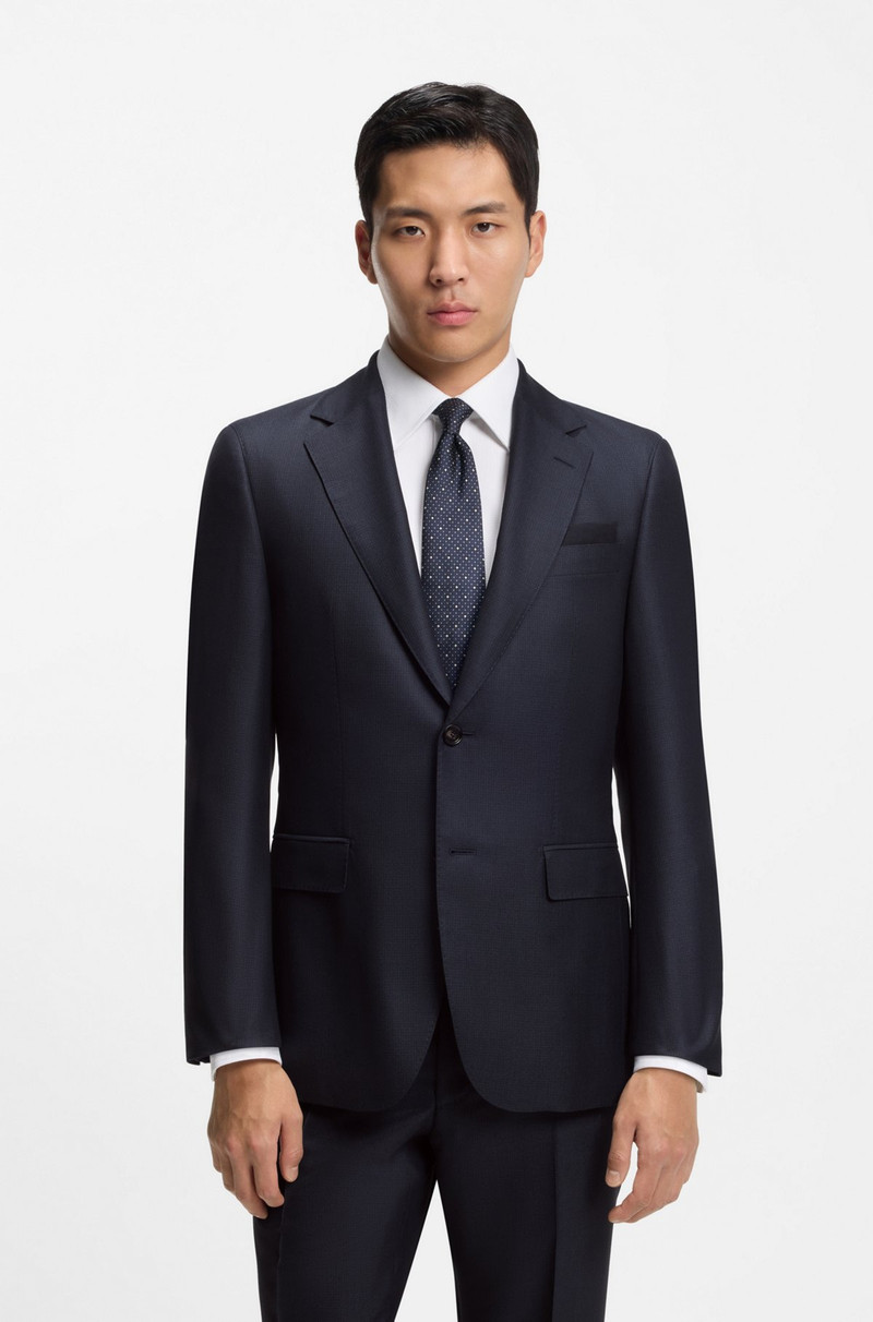 TWO-PIECE REGULAR-FIT SUIT IN VIRGIN WOOL AND SILK 2