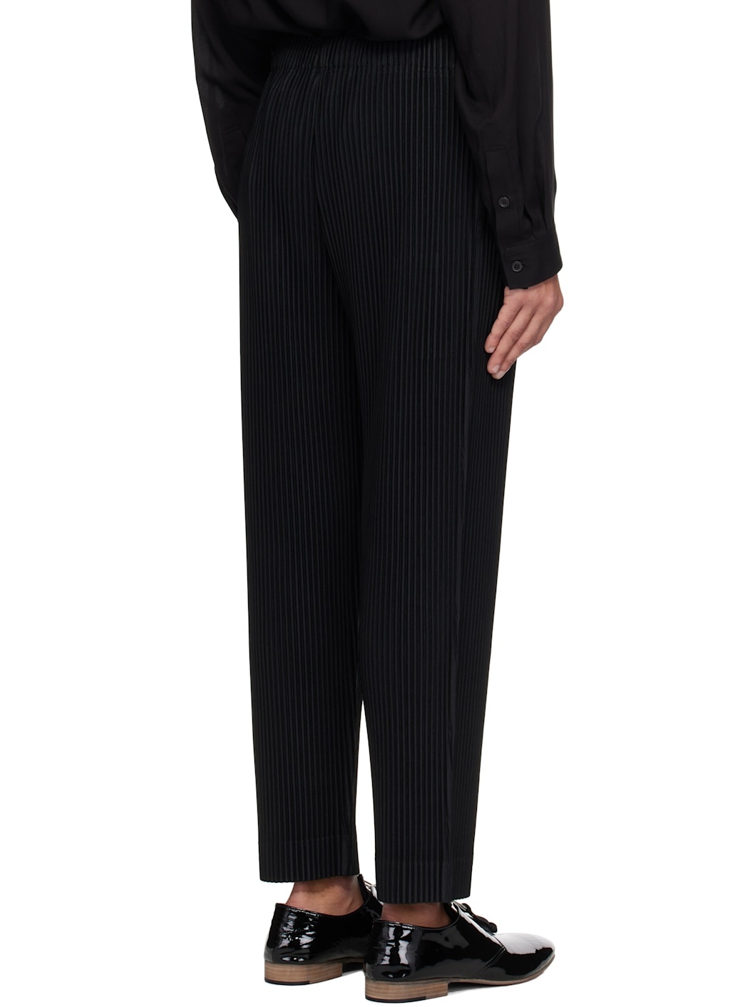 Black Monthly Color March Trousers - 3