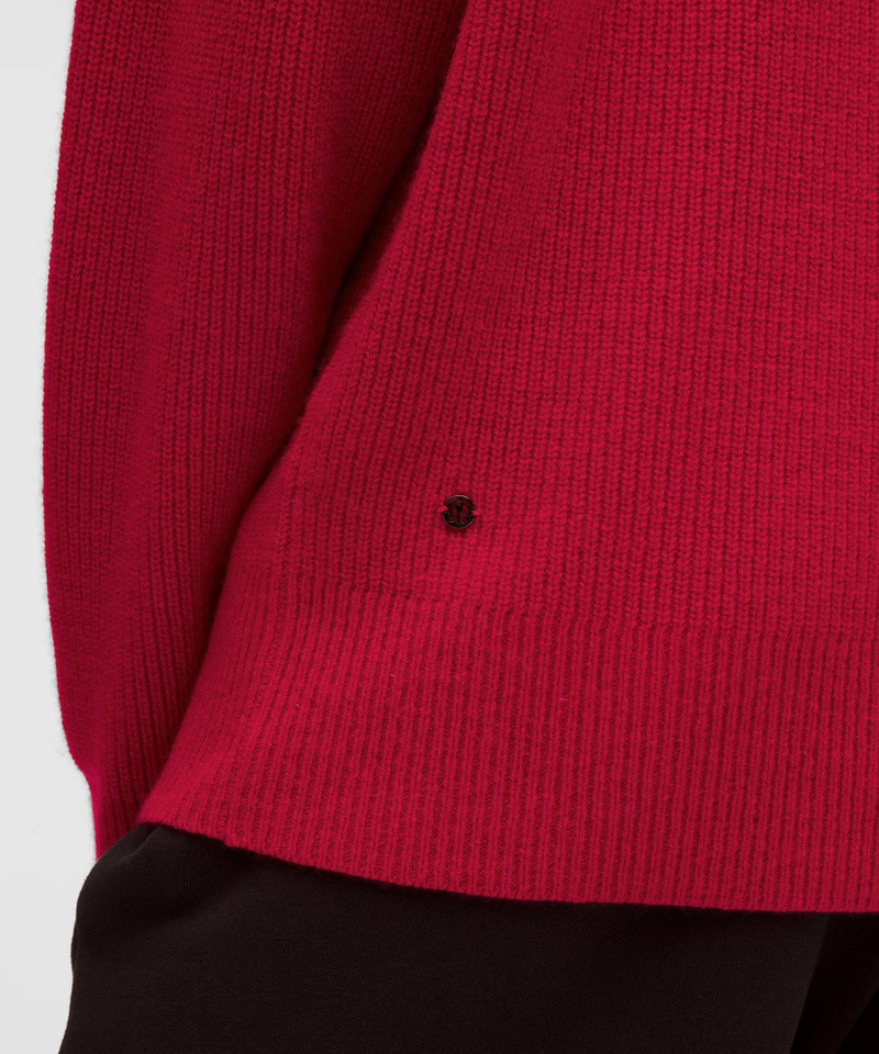 Oversized Cashmere Funnel-Neck Sweater 5