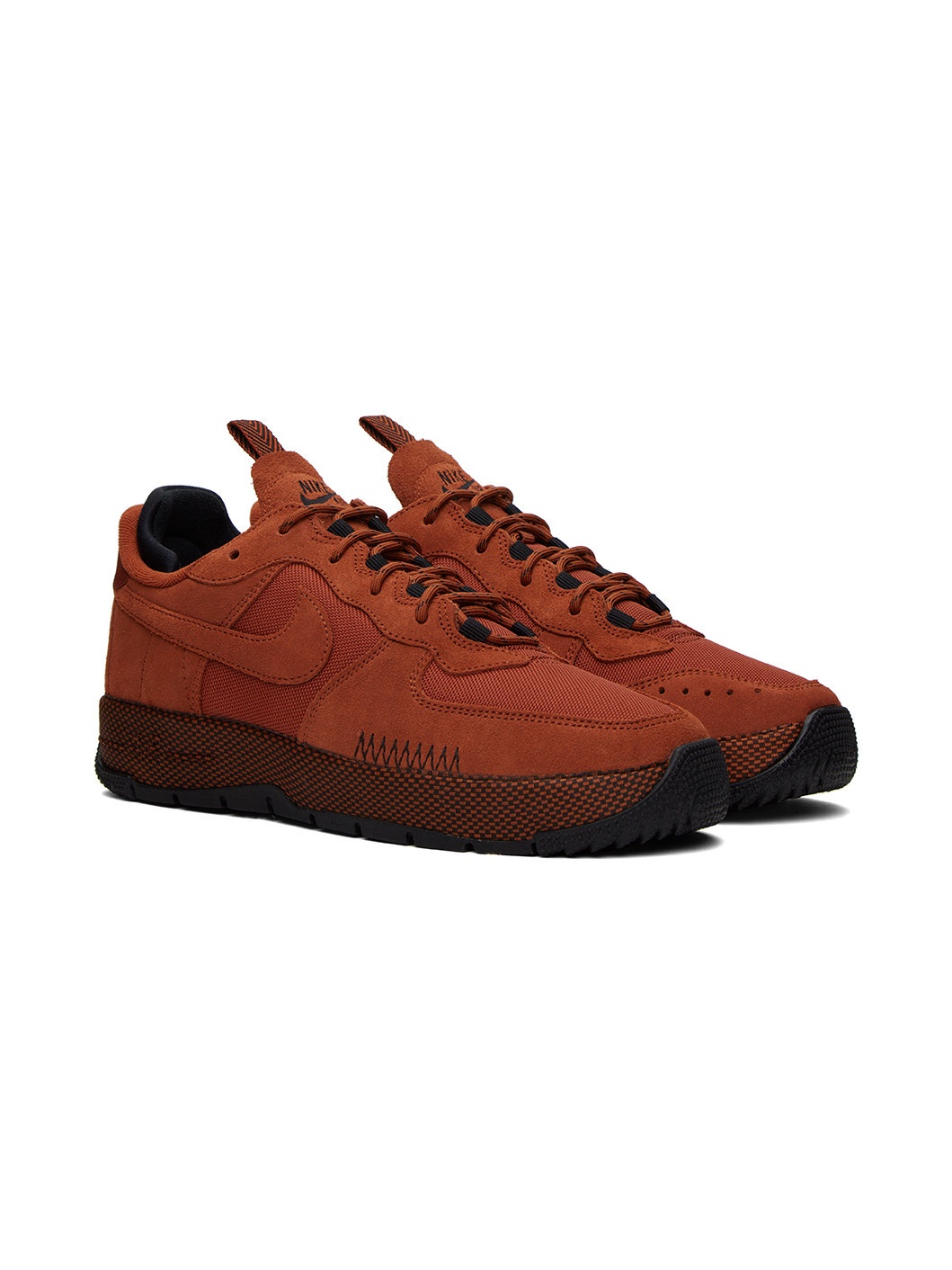 Orange Air Force 1 Wild Sneakers - 4