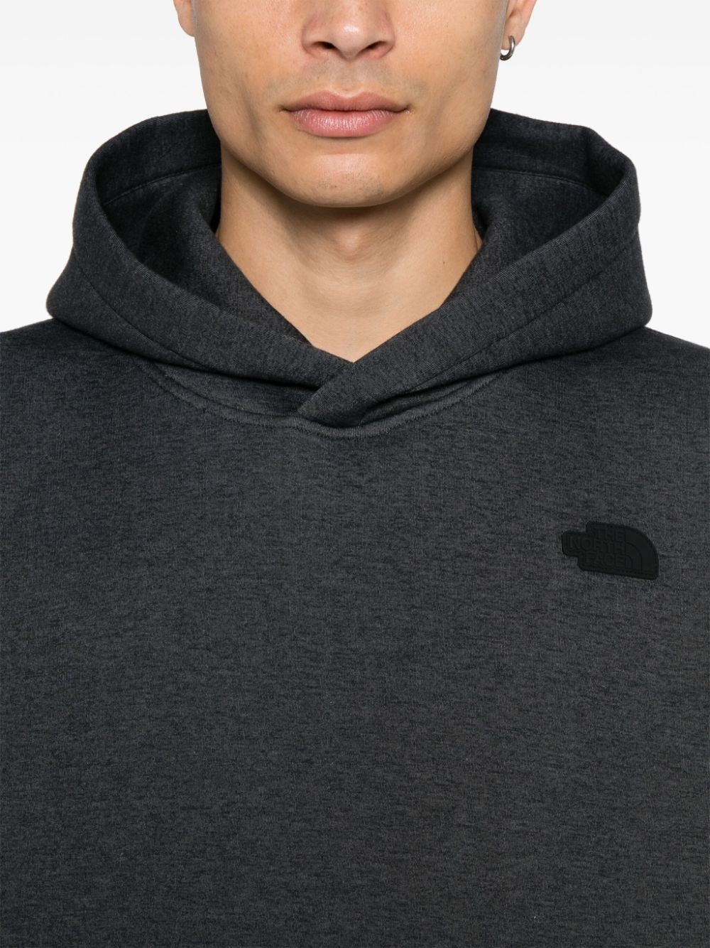 rubberised-logo hoodie - 5