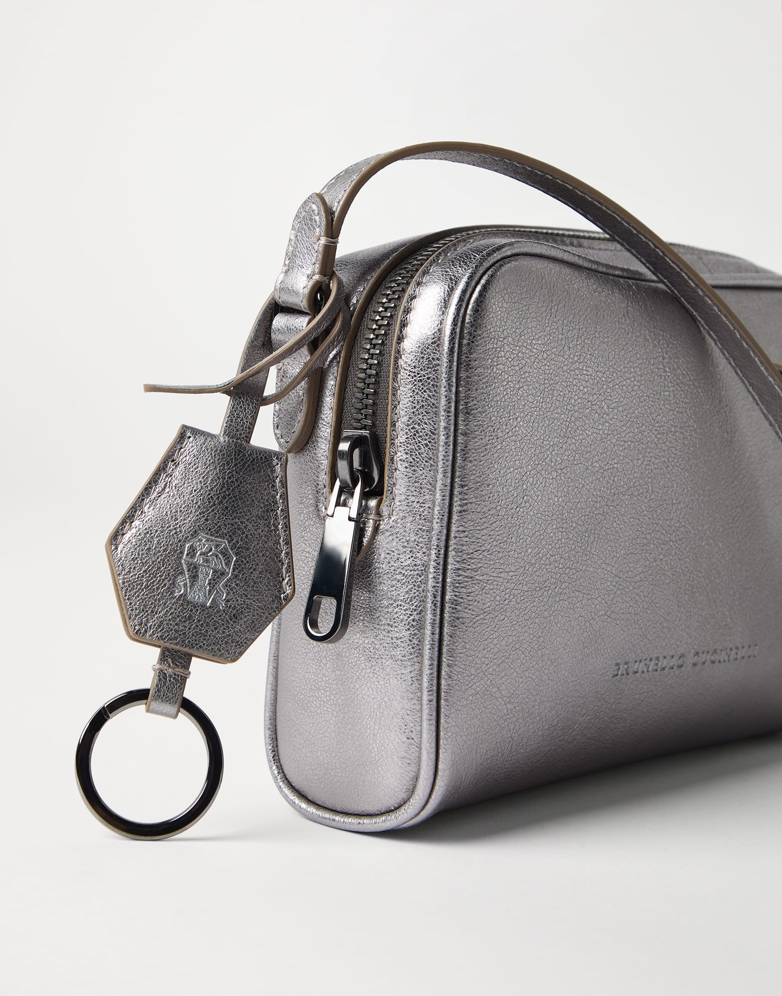 Lamé calfskin Boston clutch bag - 3
