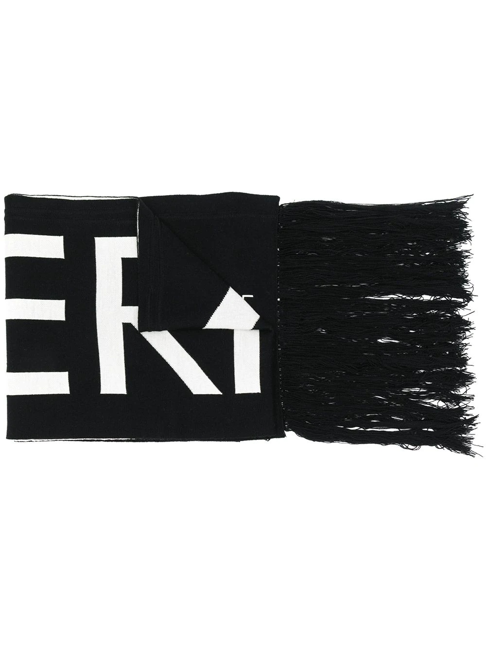 oversized logo scarf - 1