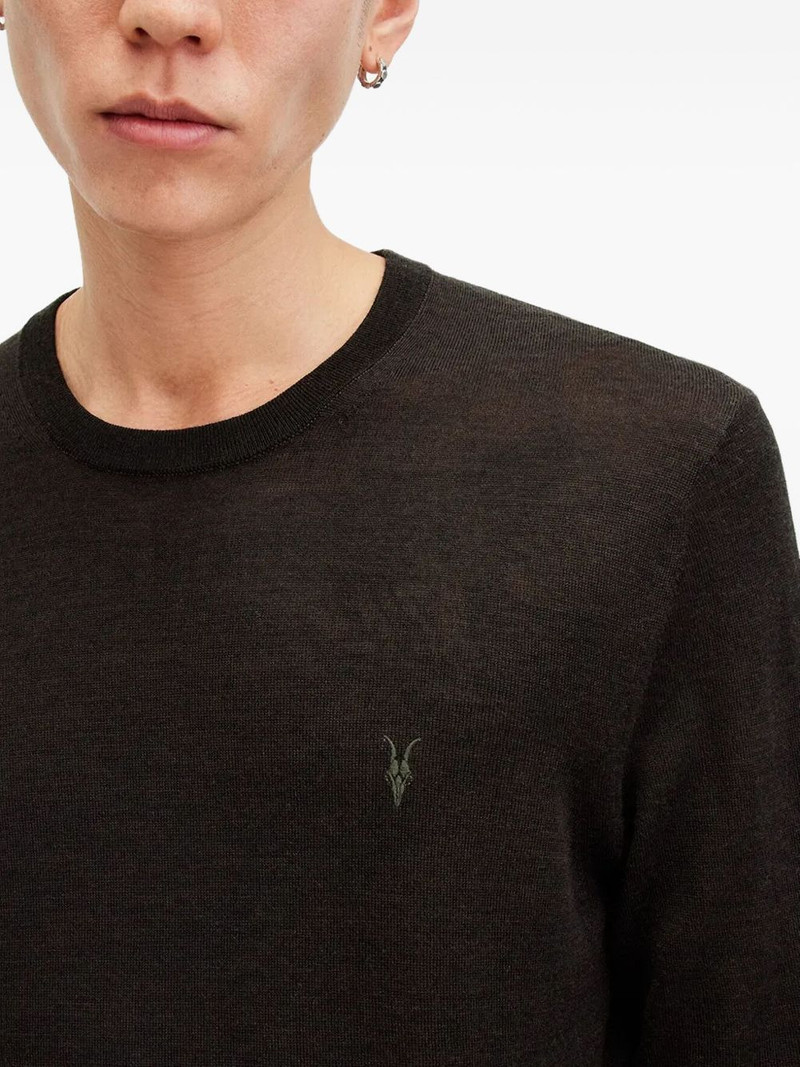 embroidered-logo crew-neck sweater 5