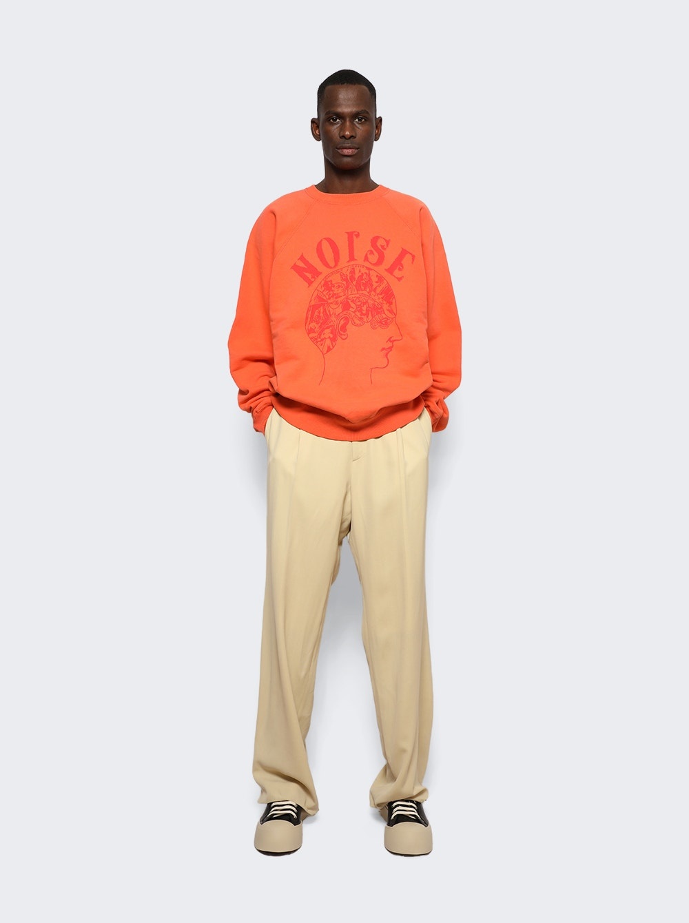 Noise Crewneck Sweatshirt Orange - 2