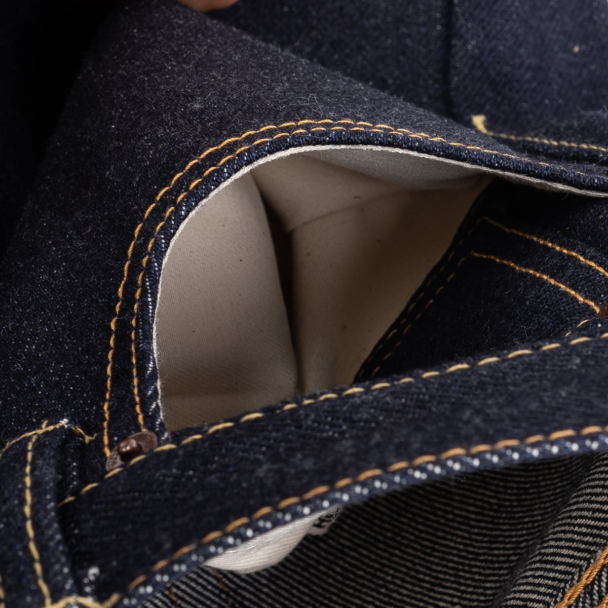 IH-634S-UHR 21/23oz Raw Selvedge Denim Straight Cut Jeans - Indigo - 13