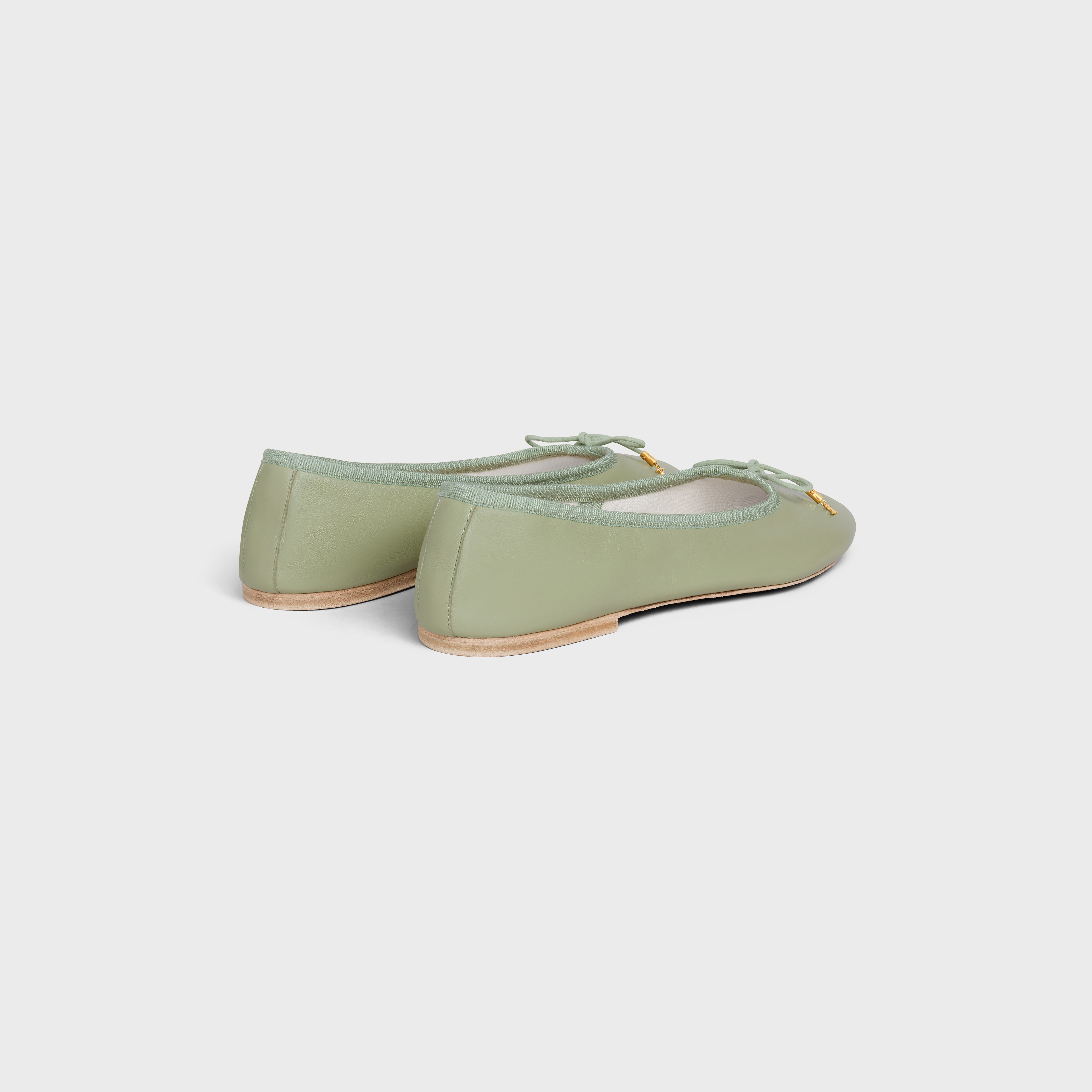 Les Ballerines Celine Ballerina with Laces in Lambskin - 3