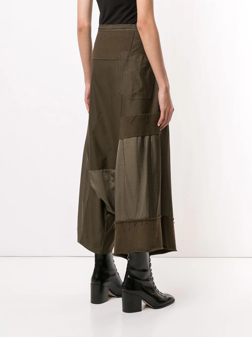 patchwork wraparound culottes - 4