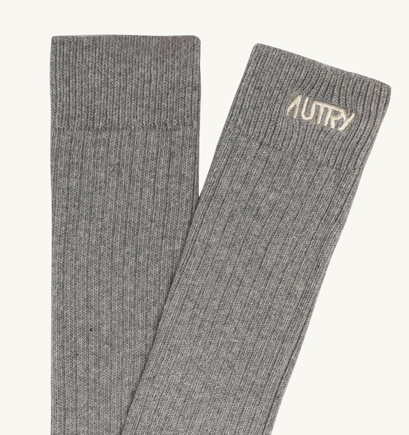 UNISEX RIBBED SOCKS WITH EMBROIDERED LOGO - 2