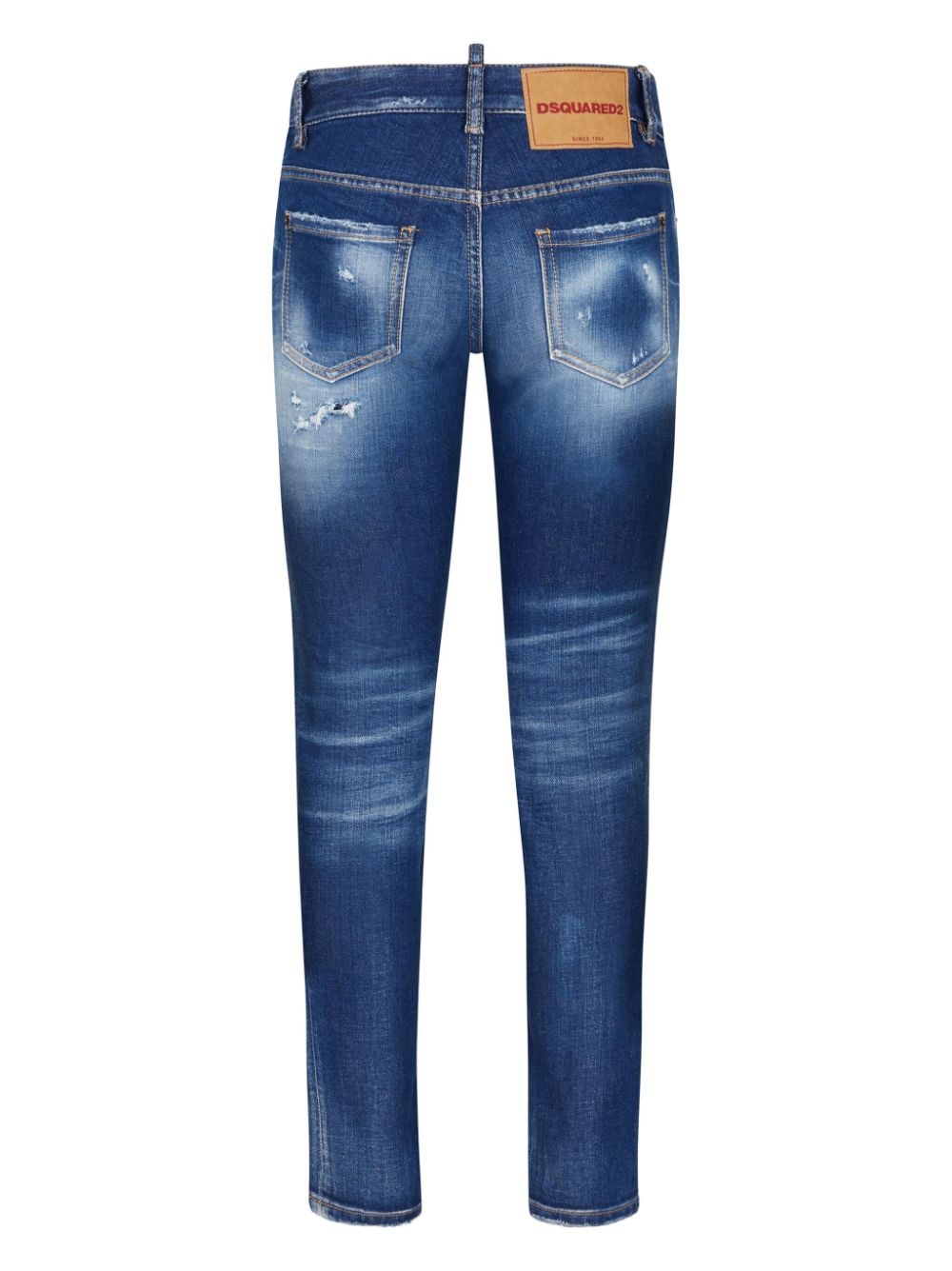 ripped slim-leg jeans - 2