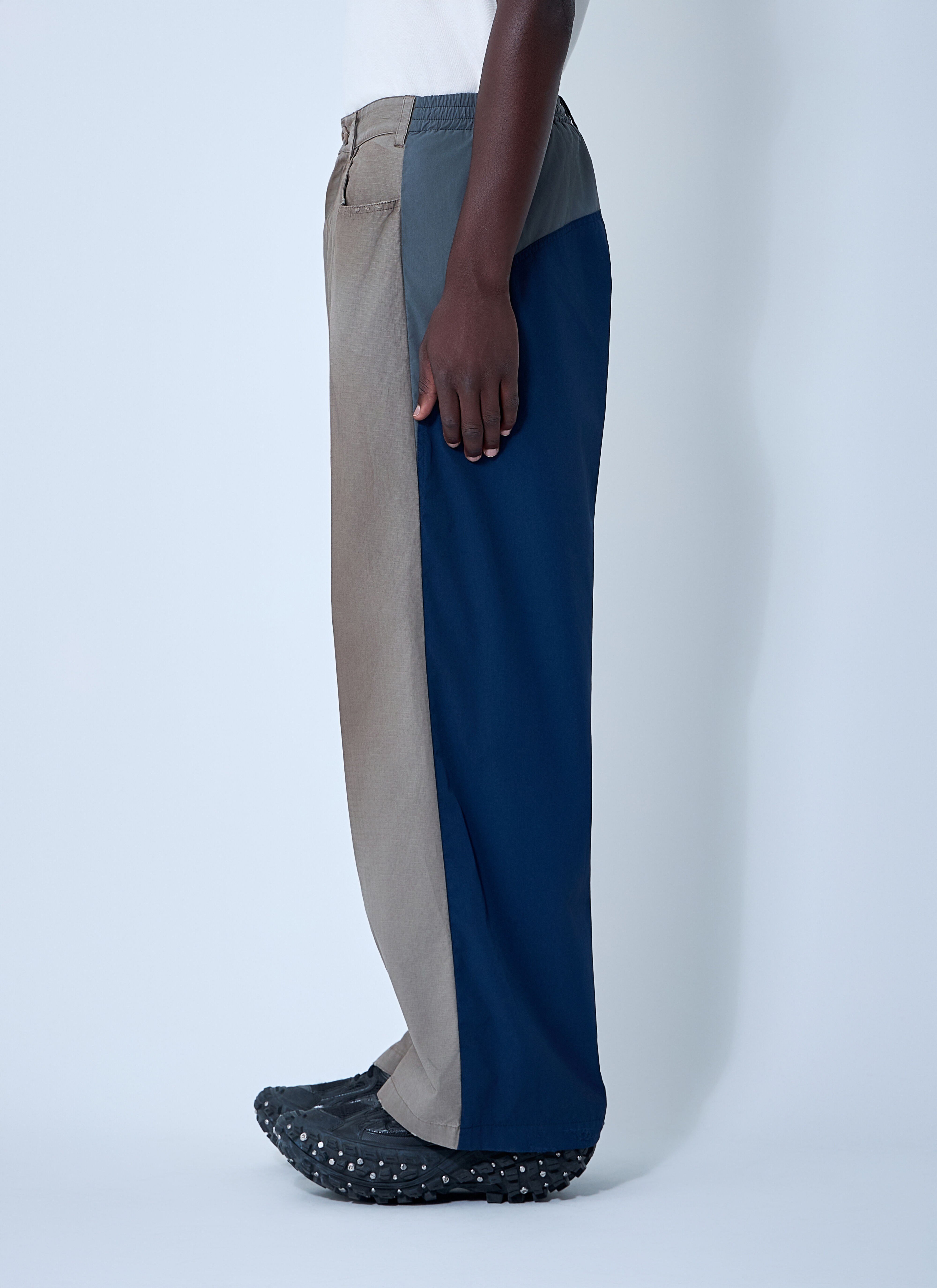Washed Cotton Track Pants - 3