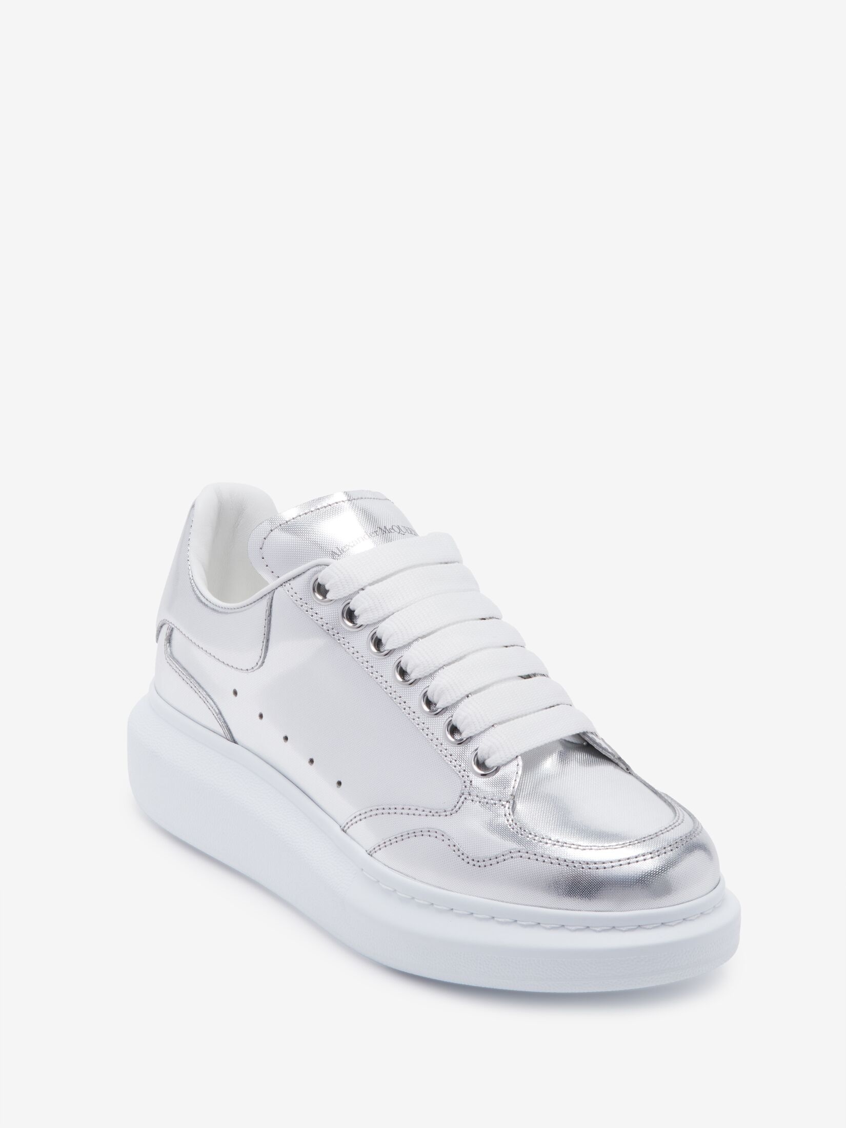 Women's Oversized Sneaker in Silver - 5