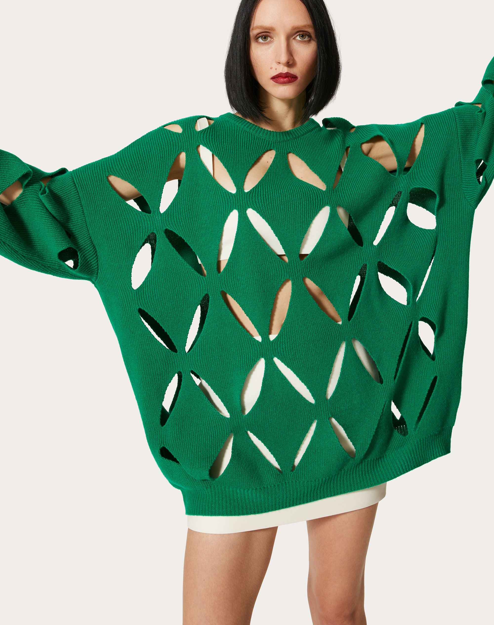 EMBROIDERED WOOL SWEATER - 5