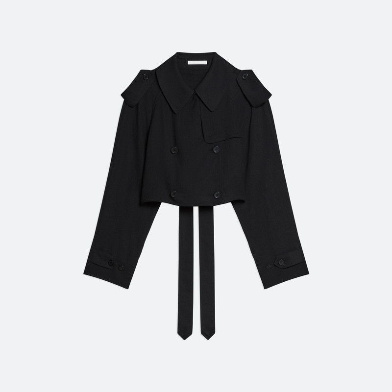 CROPPED TRENCH COAT - 1