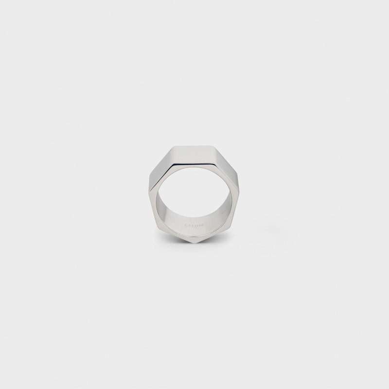 Celine Heritage Heptagon Ring in Sterling Silver 1