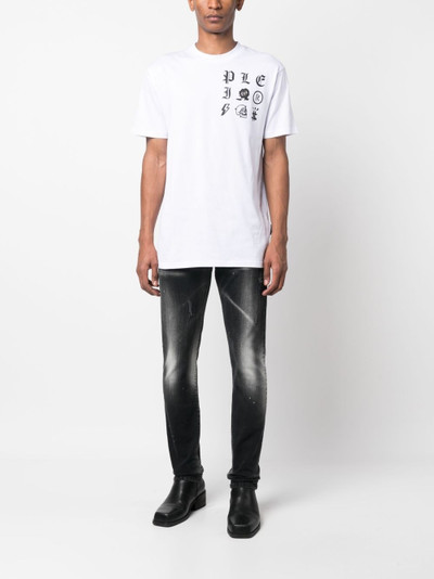 PHILIPP PLEIN distressed straight-leg jeans outlook