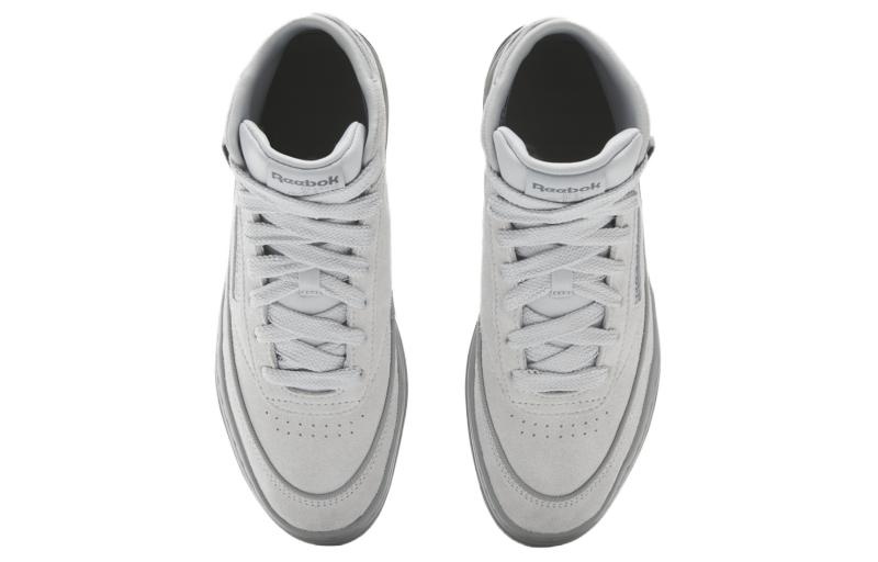 (WMNS) Reebok Club C Geo Mid 'Pure Grey' 100074482 - 5