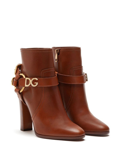 Dolce & Gabbana Caroline logo ankle boots outlook