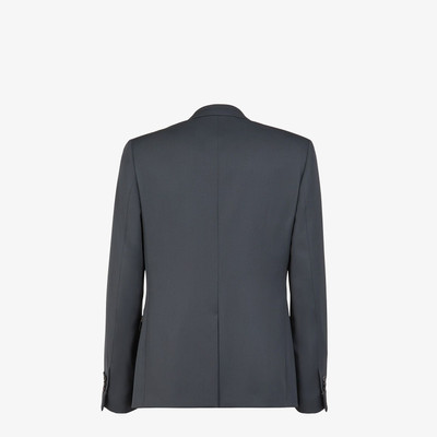 FENDI Black wool blazer outlook