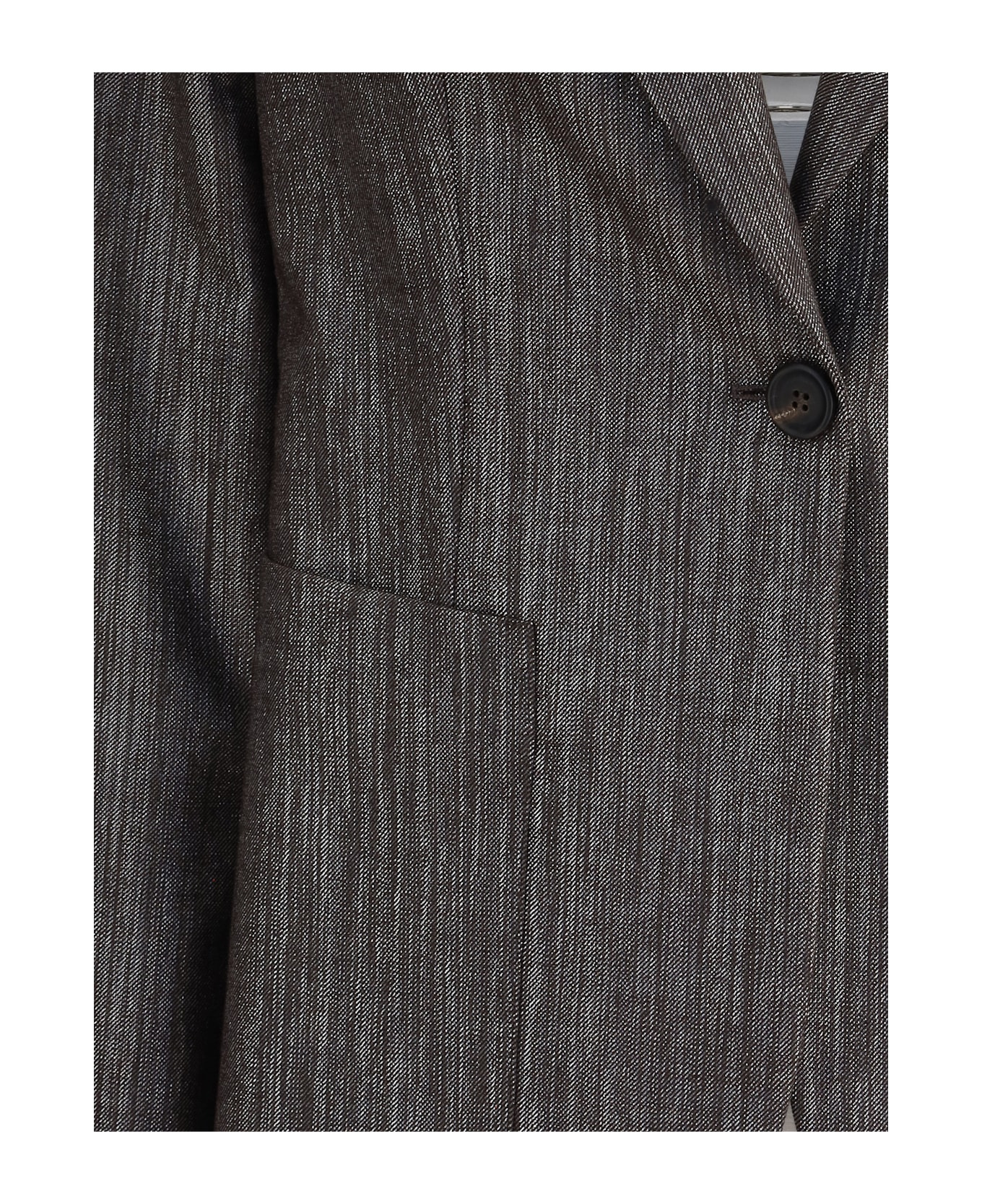 Lurex Fabric Blazer - 3