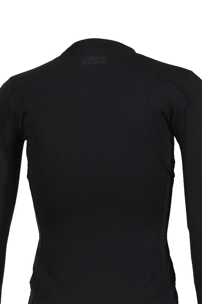 OVAL LOGO CUT-UP LONGSLEEVE / BLK WHT - 9