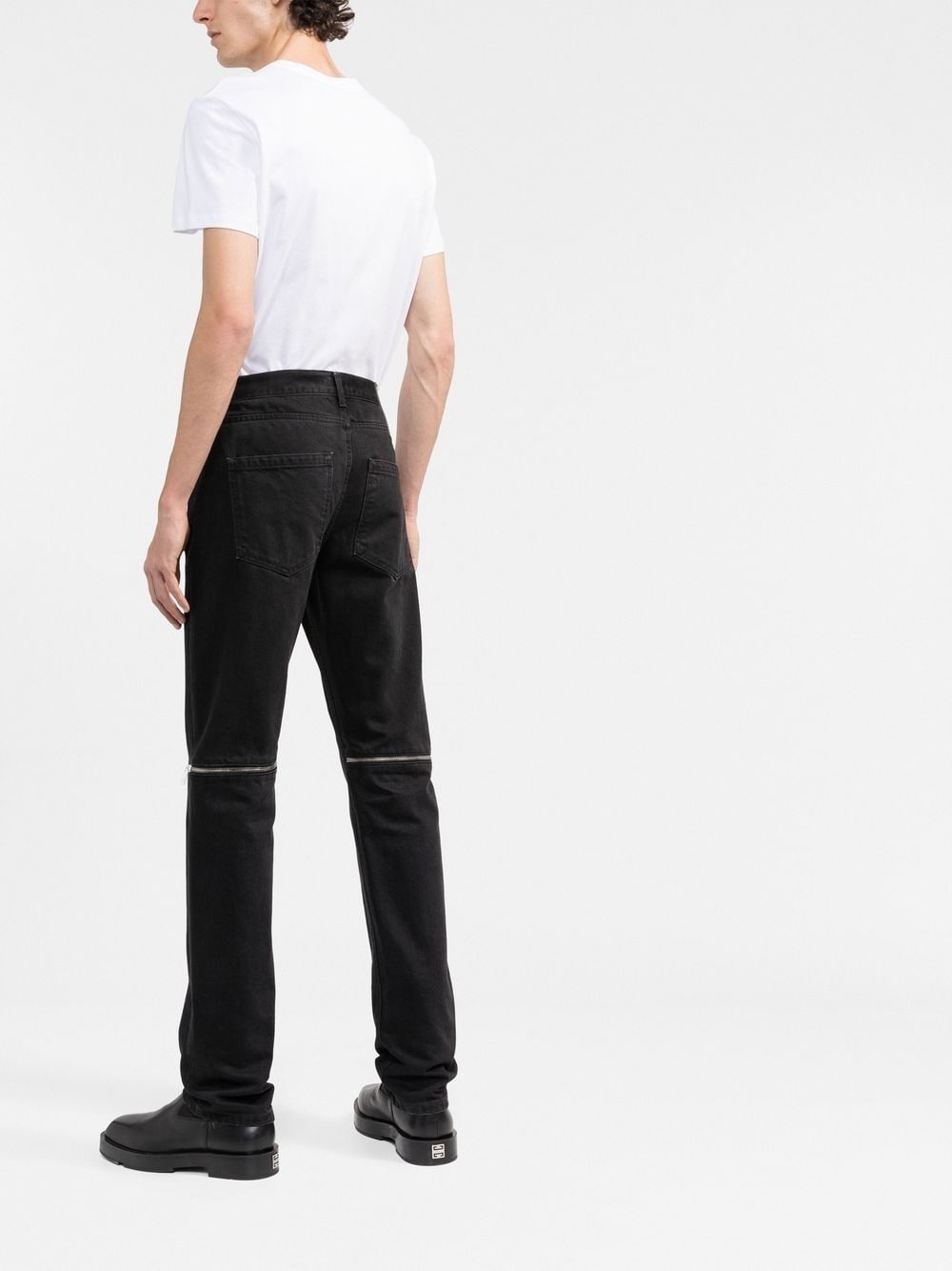 logo-embroidered cotton T-shirt - 4