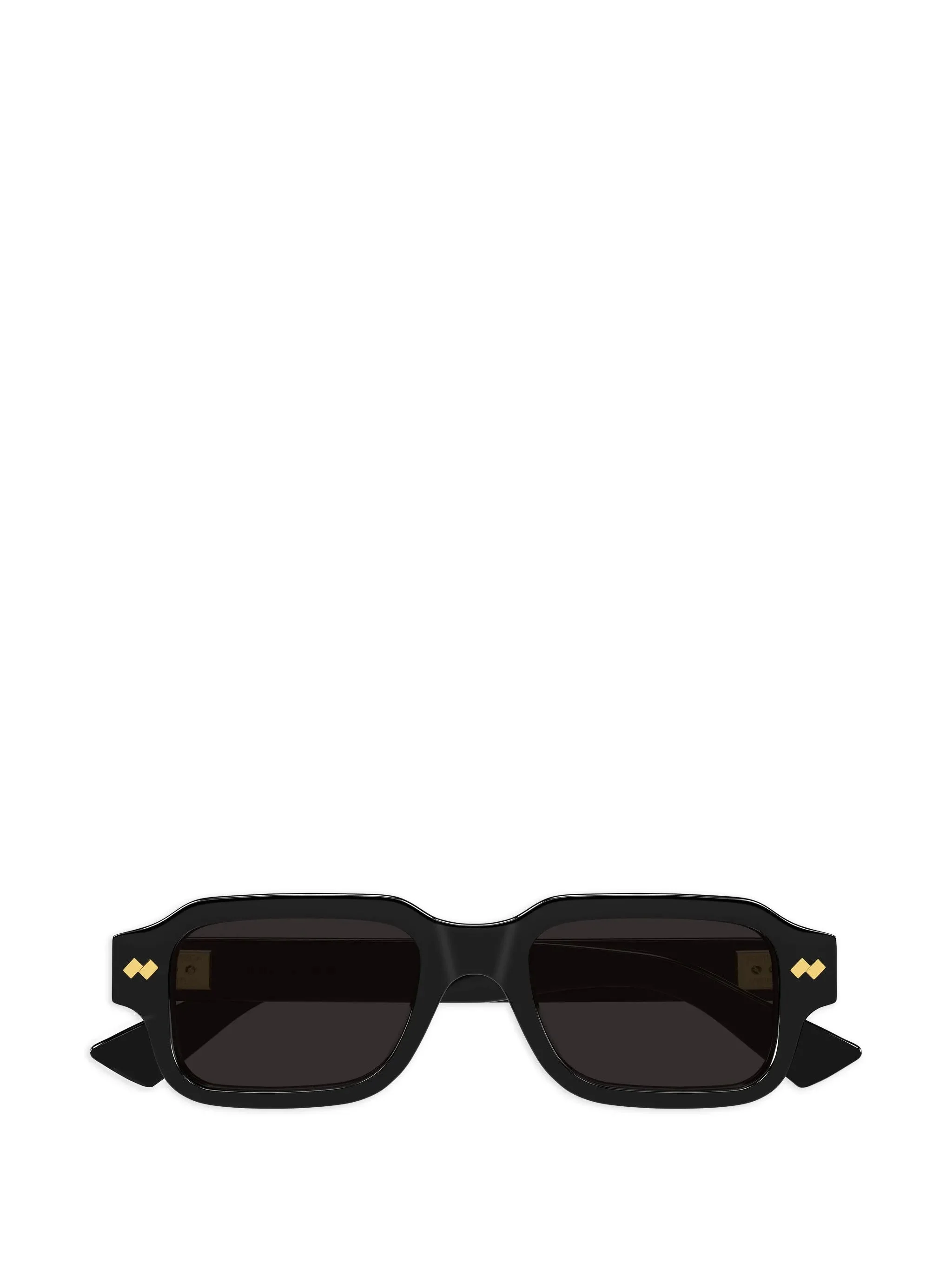 rectangular gold-detail sunglasses - 1
