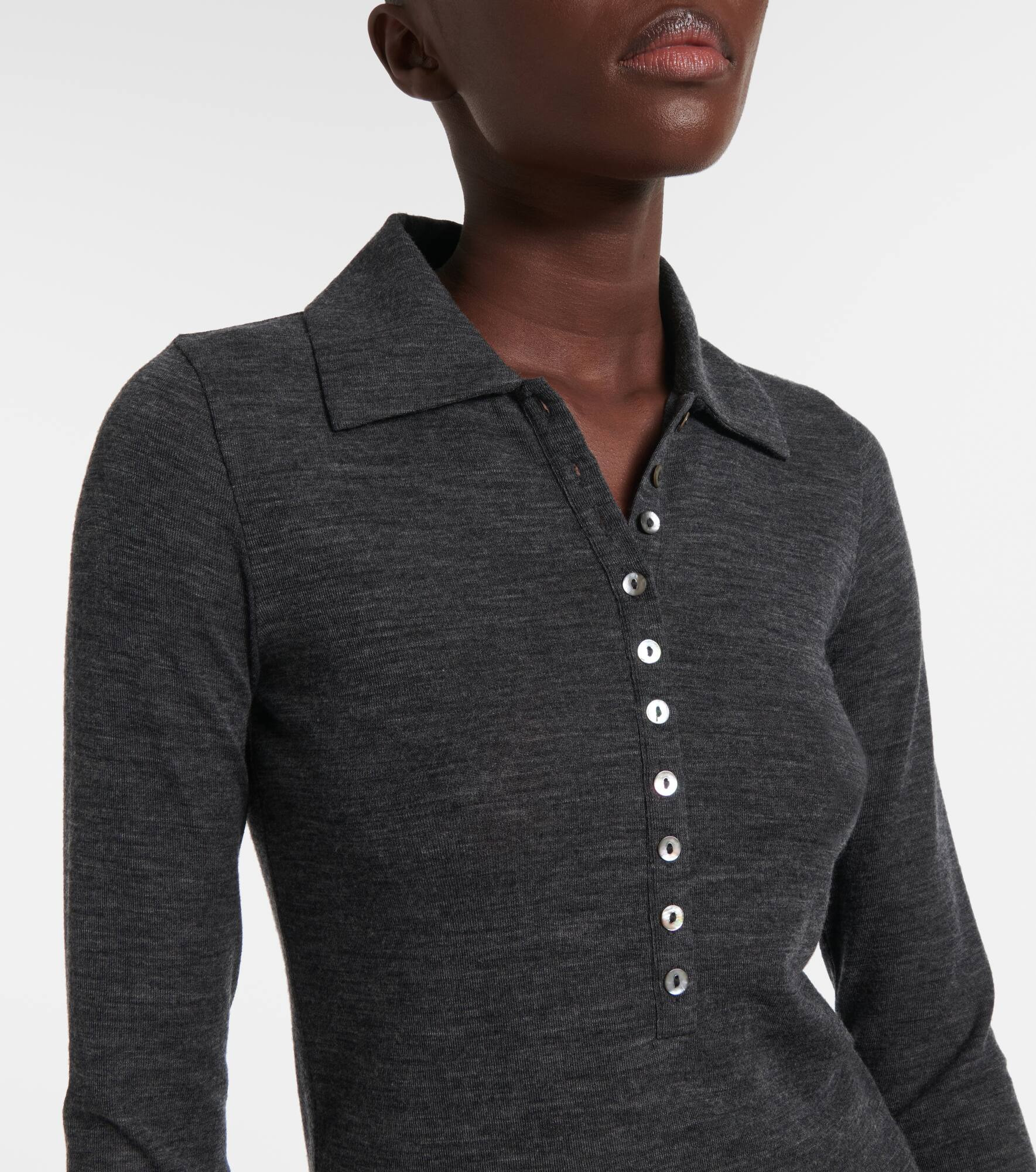 Sheer polo shirt - 4