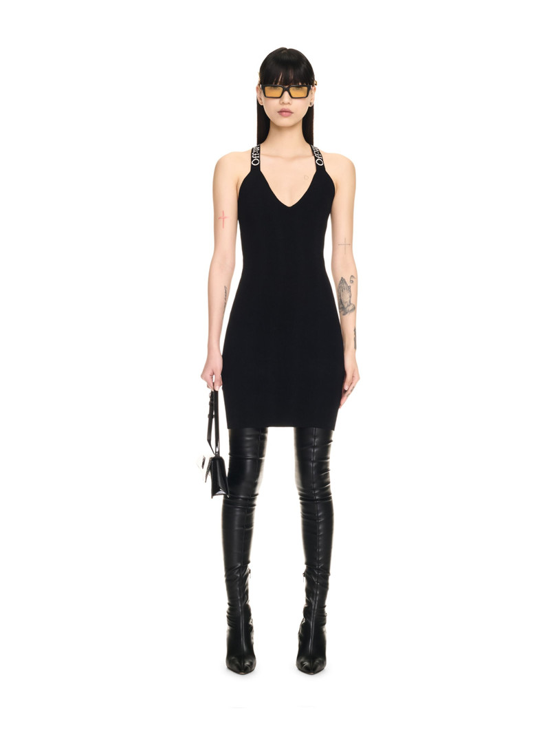 Off-White Black Logoband Tank Dress outlook