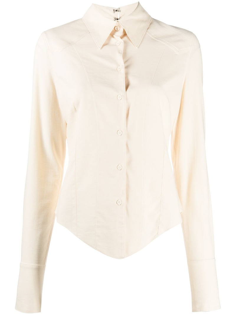 fitted button-up shirt 1