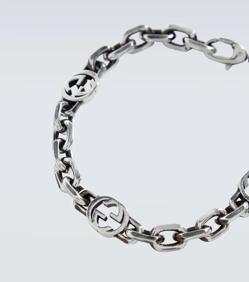 Silver Interlocking G bracelet - 3