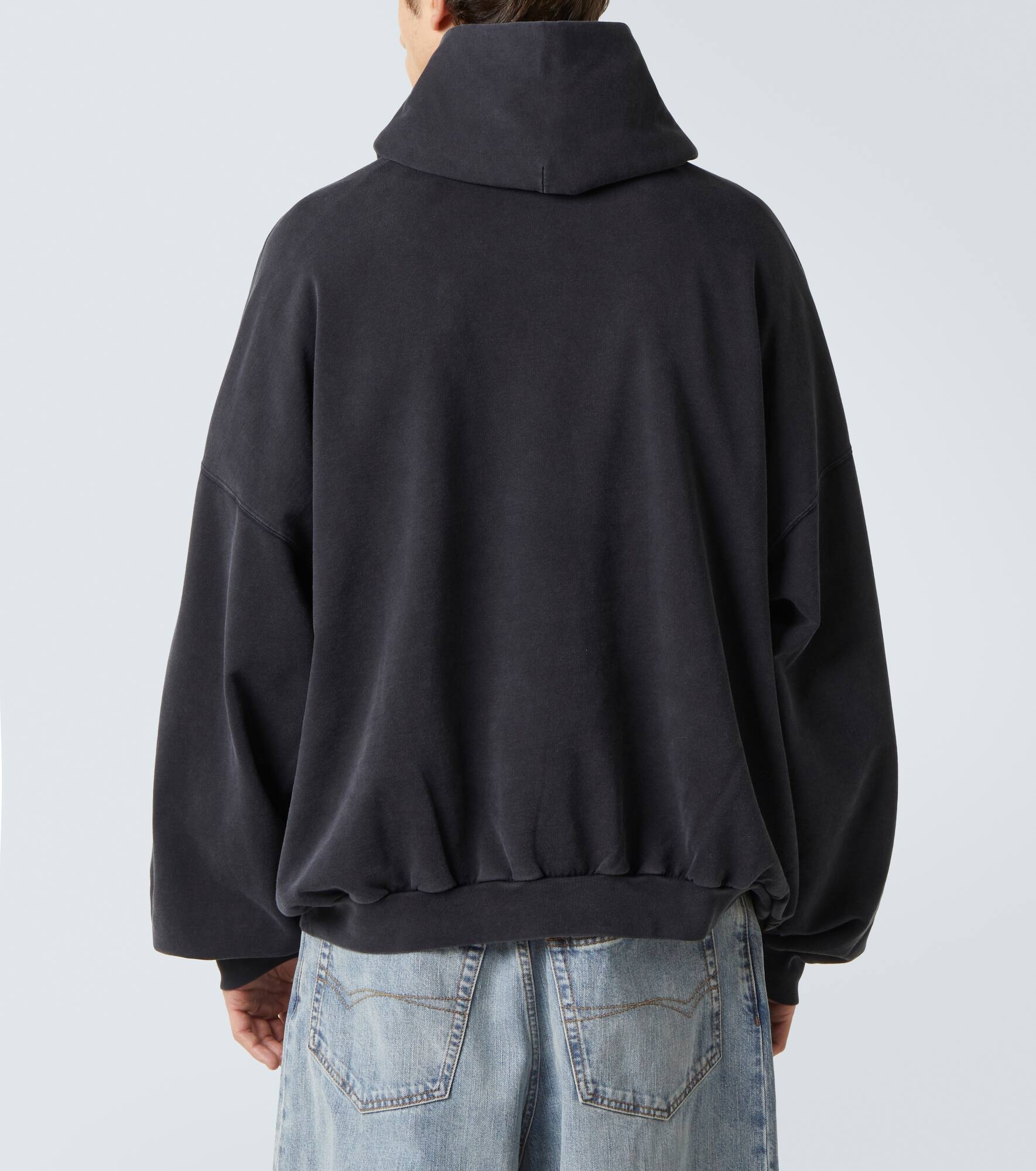 I Love Paris faded cotton hoodie - 4